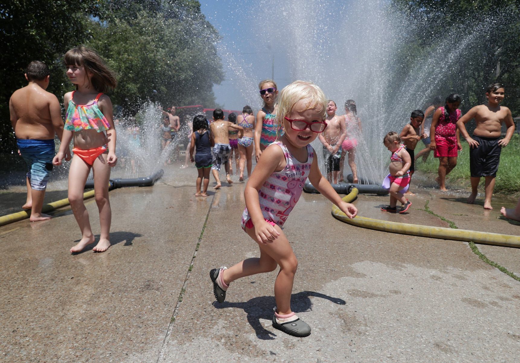 Have fun at a hydrant party